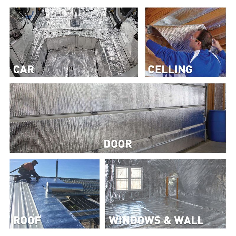 MOTUKA 40" x 80" 118mil Single Reflective Foil Insulation Foam
