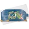 Message in A Bottle Flowers 21st Pop Up Birthday Greeting