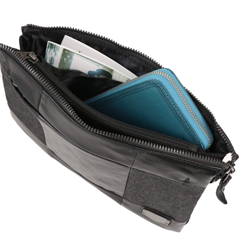 [§D∞B∞ DSBKDOUBLES BLACK] Doubles Black DSBK Shoulder Bag Sacoche SQUARES