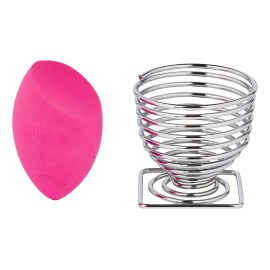 Esponja Difuminadora Cala Fucsia Tamaño Mediano Con Soporte Metálico Pack 3 Uds