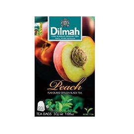 Dilmah, Tea, Single Origin Pure Ceylon Tea (Peach, 20 Tea Bags (Pack of 3)