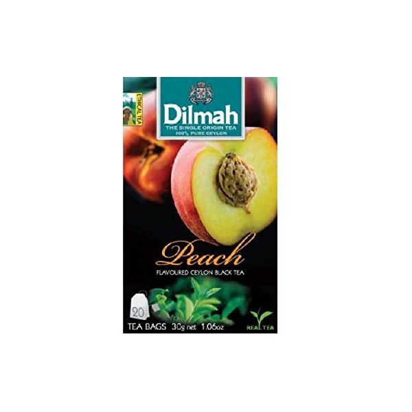 Dilmah, Tea, Single Origin Pure Ceylon Tea (Peach, 20 Tea