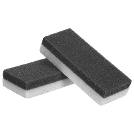 sourcing map 2pcs Foot Pumice Stone for Feet Hard Skin Remover, Foot Pumice Stone Scrubber for Hard Skin, Foot Dead Skin Remover Scrubber Pedicure Tool, Black,White