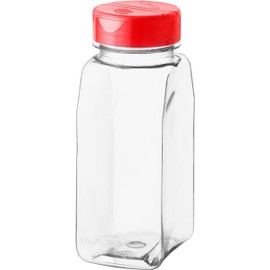 Thunder Up Parmesan Cheese Shaker 16 Oz, Plastic, for Pizza, Spice Shakers With Holes and Lids, Pepper Shaker (Red)