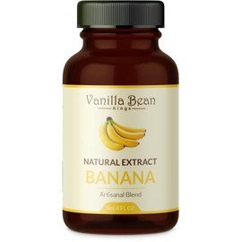 Natural Banana Extract for Baking and Flavoring - 4 OZ - Premium Quality Natural Flavors for Baked Goods, Desserts, & Cooking