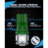 Marsauto 194 LED Light Bulb Green, 168 T10 2825 LED