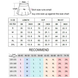 ThreeH Pleated Yoga Skirt for Women Triple Pleated 2-in-1 Design Comfortable Stretchy Lined Bottom Tennis Skirt, orange