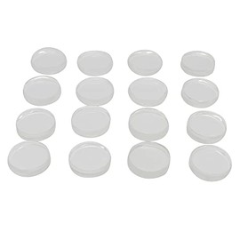 TG5-20C Anti-Seismic Matte Rock Gel, Transparent, φ0.8 x 0.2 inches (20 x 5 mm), Round Shape, 16 Sheets