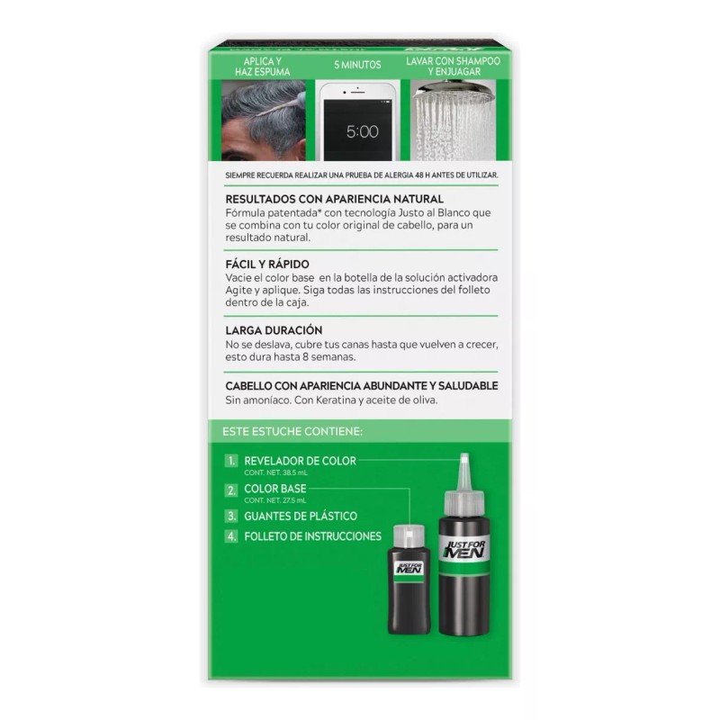 Just For Men Kit Tinte Just For Men Castaño Para