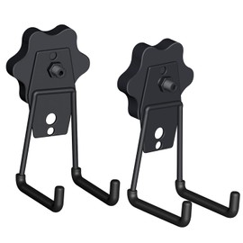 GUNPJONE Strong Garage Magnetic Hooks, 2Pcs Large Heavy Duty Magnetic Hook with Anti-Slip, Magnet Hanger for Garage Tools, Hammer, Toolbox, Ropes, Drill