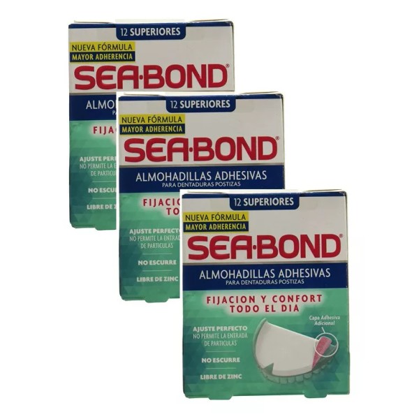 Sea Bond Almohadillas Adhesivas - Superiores - Pack C/3