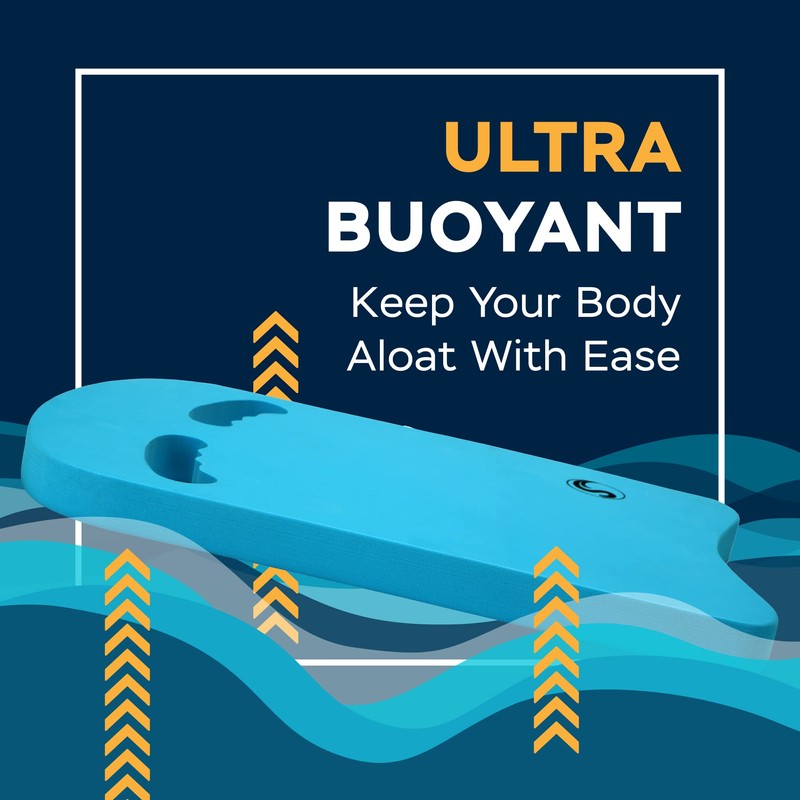 Sunlite Sports Swimming Kickboard with Ergonomic Grip Handles, One Size