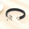 Minicremation Cross Cremation Jewelry Urn Bracelet for Ashes Genuine Leather