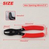 LEONTOOL Strain Relief Crimper, Strain Relief Bushing Pliers Anti-Rust Low