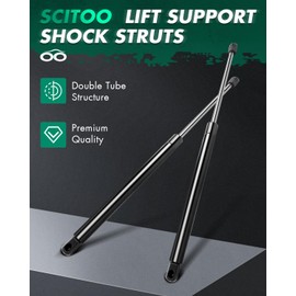 SCITOO PM1084 2pcs Lift Supports 19.6" Fit for Toyota Venza 2009-2016 Shock Struts Liftgate