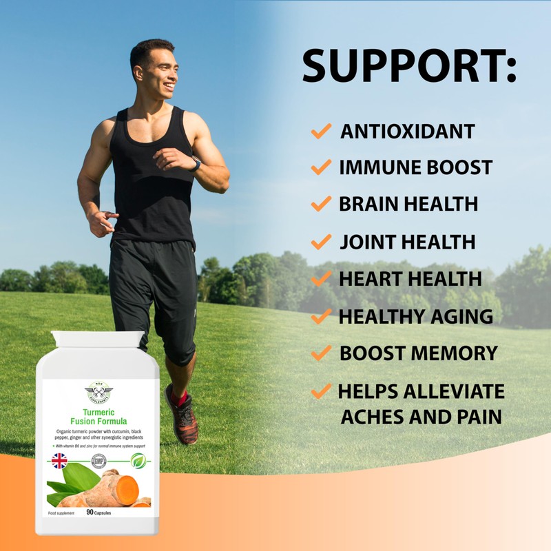 MGN SUPPLEMENTS Turmeric Fusion – 400mg with Black Pepper &