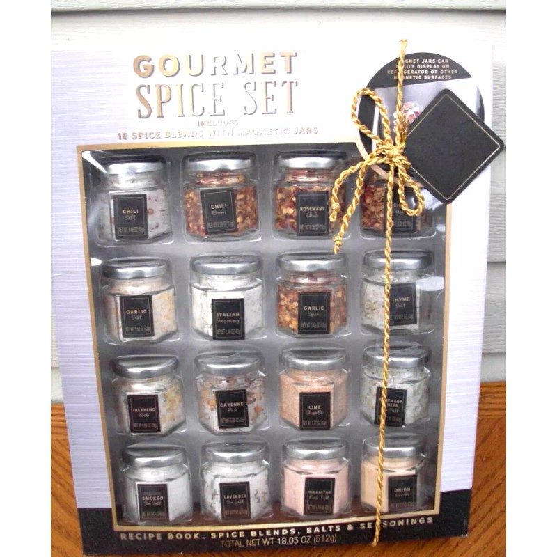 The Modern Gourmet Spice Set With Magnetic Lids Perfect For