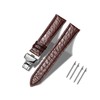 Moran Genuine Leather Watch Strap Replacement Strap D Buckle 18mm