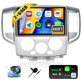[2+64G] AMprime Android 13 Car Stereo for Nissan Nv200 2013-2019 with Wireless Carplay&Android Auto,9 Inch Touch Screen Car Radio with Bluetooth FM/RDS Radio HiFi EQ WiFi GPS Dual USB+Backup Camera