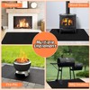 Protalwell Fireproof Hearth Rugs, Fireplace Mat, Fire Resistant Rugs Put