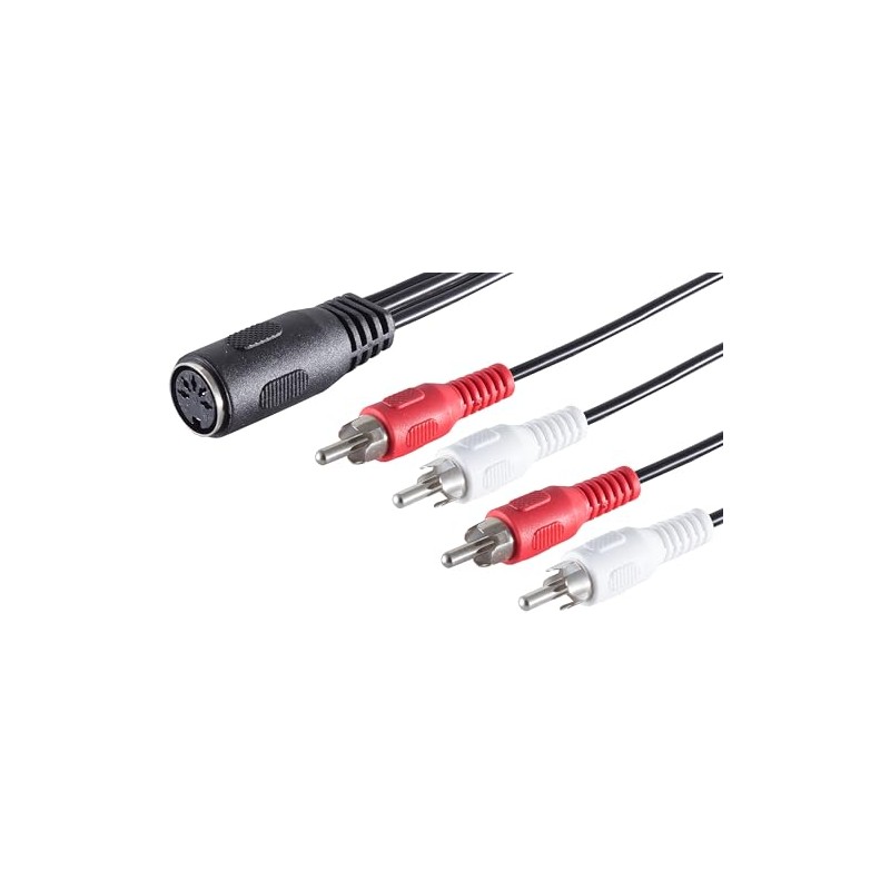 1aTTack.de 5 x 0.2 m 5-Pin DIN Female to 4