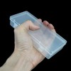 LJY 10 Pieces Rectangular Empty Mini Clear Plastic Organizer Storage
