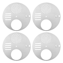 Acoeitl 4Pcs Bee Hive Entrance Disc 4.92In Diameter Stainless Steel Entrance Gates Beekeeping Tool Equipment for Beekeepers Nuc Box Entrance Reducer Round Beehive Nest Door for Swarm Trap Hive Trap