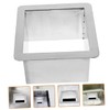 OFFSCH Stainless Steel Drop in Trash Chute Square Countertop Waste