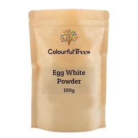 Egg White Powder 100g for Baking, Cooking, Use to Make Meringue, Royal Icing and Shakes, Protein Powder by Colourful Trees