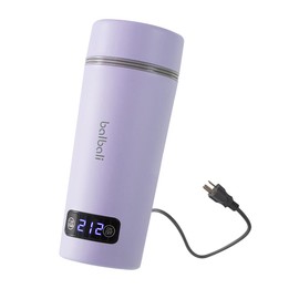 balbali Dual Voltage Travel Kettle 100-250V - 12oz Portable Water Boiler/Warmer/Heater for Boiling Water - 4 Preset Temperature Control Portable Tea Kettle Electric Travel - Purple