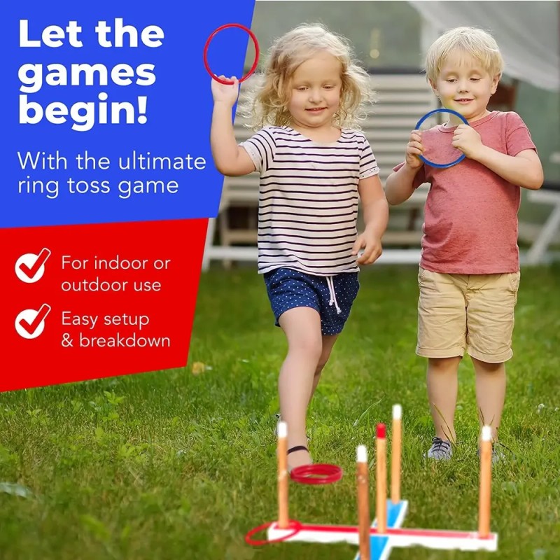Elite Sportz Ring Toss Games Para Niños Diversión De Vacac
