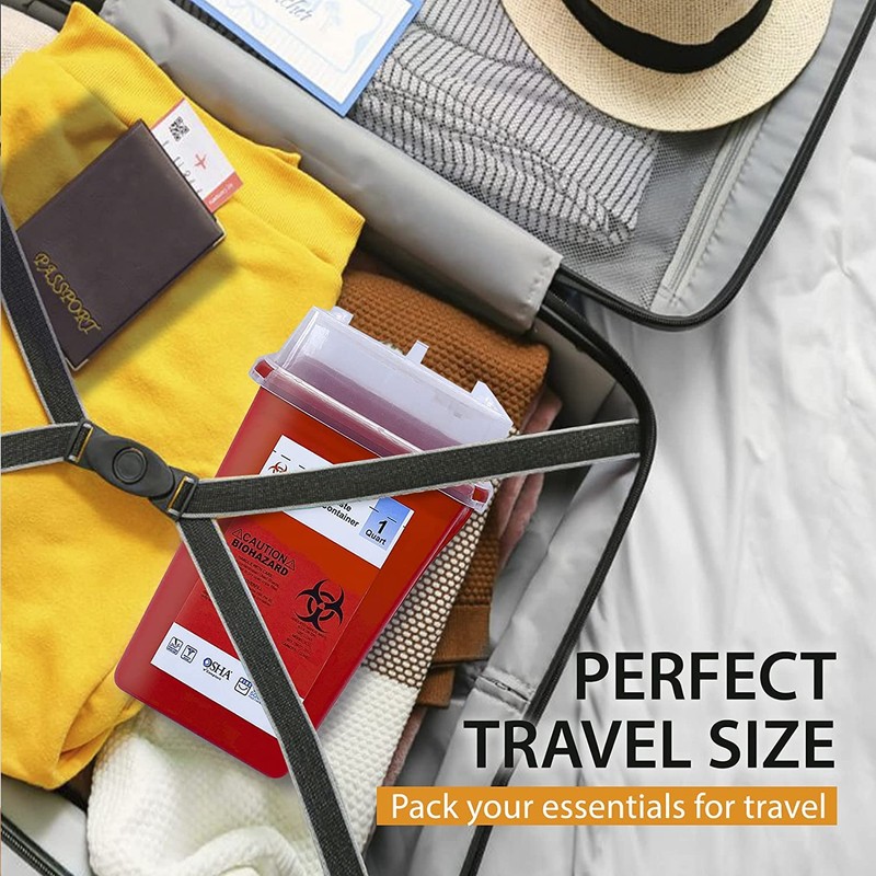 Sharps Container, Sharps Containers for Home Use, Needle Disposal Containers,