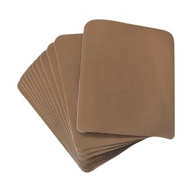 MECCANIXITY 12 parches de tela termoadhesivos para planchar, de algodón, para ropa, color azul claro, 4.9 x 3.7 pulgadas, para ropa, pantalones, bolsos, reparación de agujeros y decoración