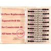 FTG USA Replacement Tapered Countersink Drill Bit Set 16 Pc