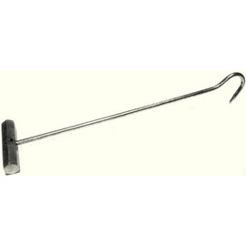Super-Long Meat Hook/Poultry-Dolly Hook w/Aluminum Handle - 24"