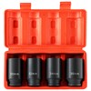 DASBET 1/2" Drive Deep Impact Socket Set 4PCS Heavy Duty