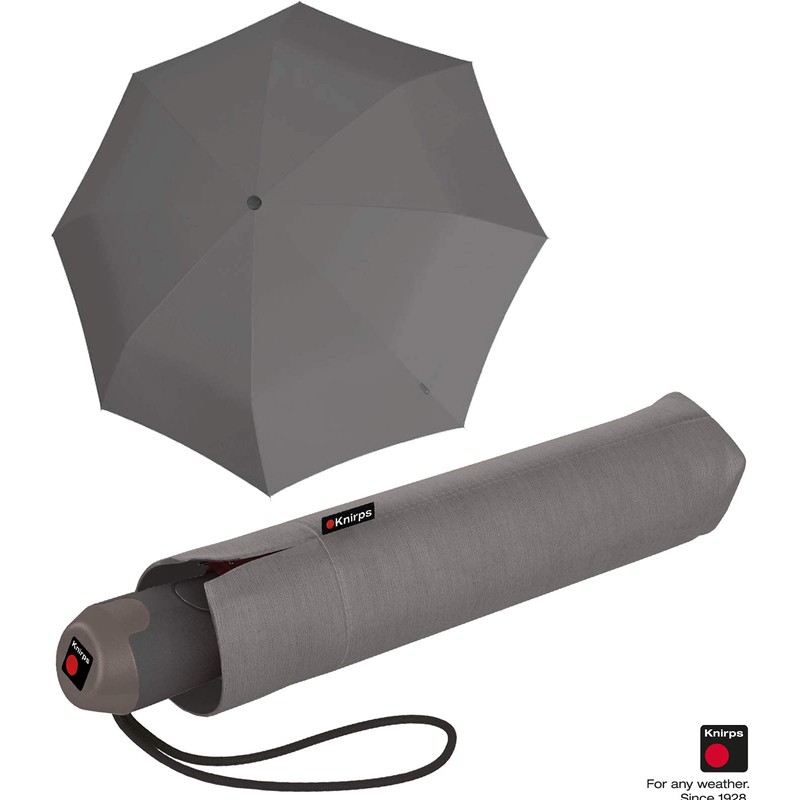 Knirps E.200 Medium Duomatic Pocket Umbrella, grey