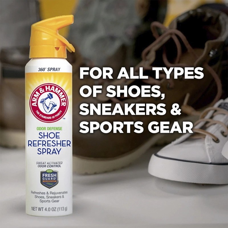Arm & Hammer Odor Defense Shoe Refresher Spray, 4 oz