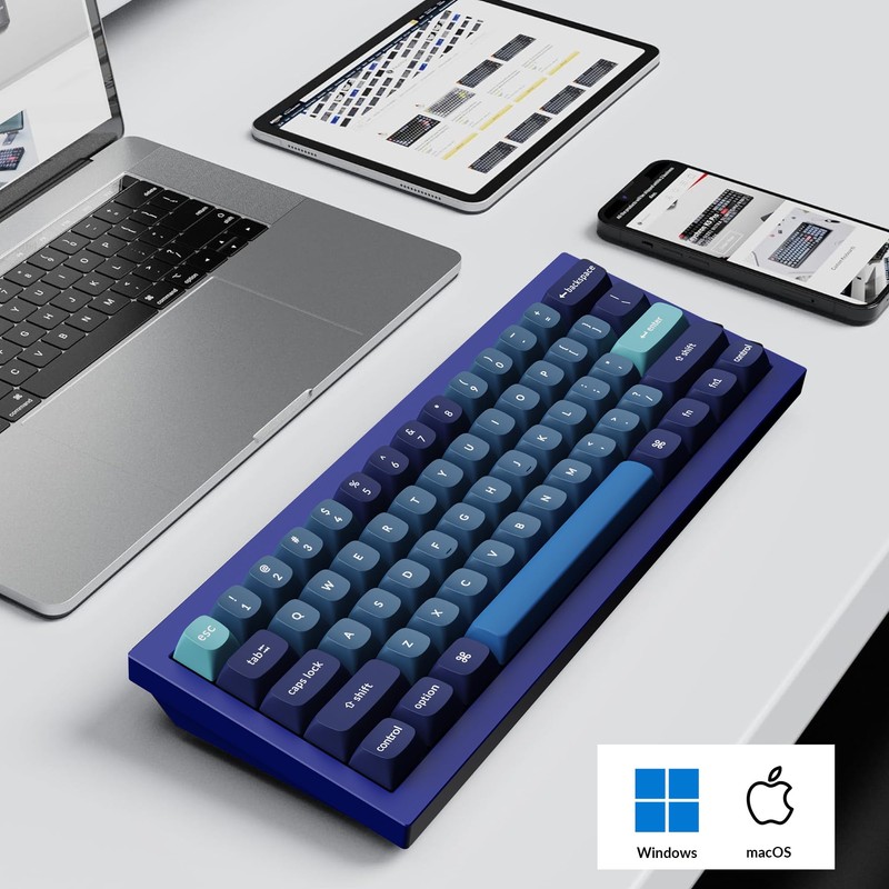 Keychron Q4 Wired Custom Mechanical Keyboard, 60% Layout QMK/VIA Programmable