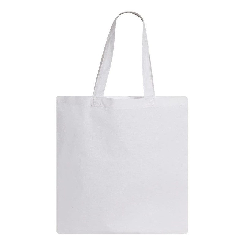 Q-TEES QTB Large Blank Heavy Duty Reusable Canvas Tote Shopping