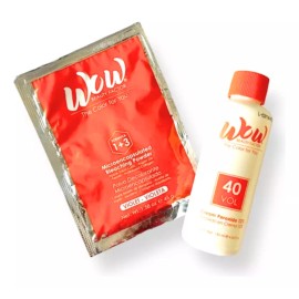Wow Kit Decolorante Violeta En Sobre50g Y Peróxido30vol135ml