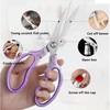 AWinjoy Kitchen Scissors, Sharp Kitchen Shears Dishwasher Safe Heavy Duty,Purple