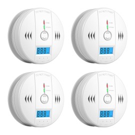 Carbon Monoxide Detectors, CO Detector Battery Powered, Carbon Monoxide Alarm with Sensitive CO Sensor, LCD Display and Sound Warning for Home, Bedroom, Kitchen