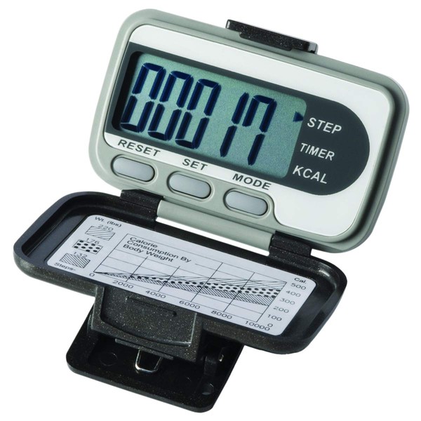 Fabrication Enterprises Ekho Pedometer - Deluxe - Steps, Distance, Calories and Activity Time