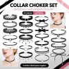 Jasu - Collar Gargantilla Choker Retro 23 Pzs Color Diferente