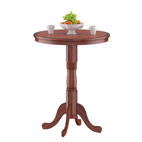 SILKYDRY Round Dining Table, 30" D X 42" H Wooden