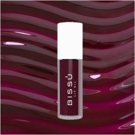 Lip Oil Bissu con Vitamina E, Aceites humectantes, Antioxidantes y Aroma Delicioso 7 Tonos Disponibles (Frutos del bosque)