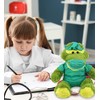 DolliBu Sitting Green Alligator Doctor Plush Toy - Super Soft
