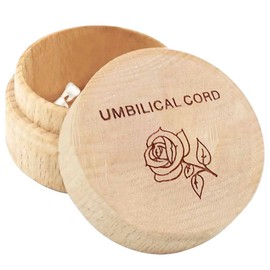 YANGSHINE Tooth Fairy Box Baby Tooth Keepsake Box Wooden Carved Tooth Fairy Tooth Holder Rose Pattern Umbilical Cord Memorial Box for Little Boys Girls Toddler Baby Shower Birthday