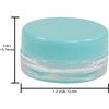 Houseables 3 Gram Jar, 3 ML Jar, Blue, 50 Pk,